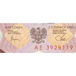 Pologne - Pick 149b - 20 zlotych - Série AE - 01/06/1982 - Etat : pr.NEUF