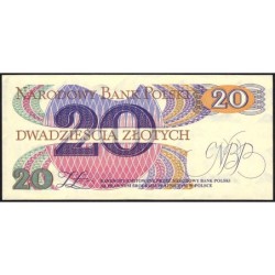 Pologne - Pick 149b - 20 zlotych - Série AM - 01/06/1982 - Etat : pr.NEUF