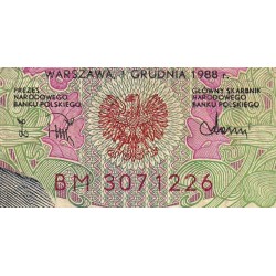 Pologne - Pick 151b_2 - 10'000 zlotych - Série BM - 01/12/1988 - Etat : B+