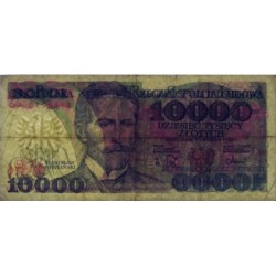 Pologne - Pick 151b_2 - 10'000 zlotych - Série DA - 01/12/1988 - Etat : TB+