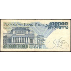Pologne - Pick 154a_1 - 100'000 zlotych - Série A - 01/02/1990 - Etat : TB