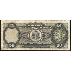 Haïti - Pick 257a_1 - 50 gourdes - Série BB - 1991 - Etat : TB-