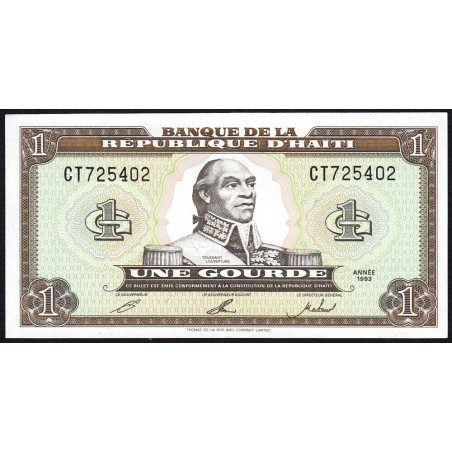Haïti - Pick 259b - 1 gourde - Série CT - 1993 - Etat : SUP