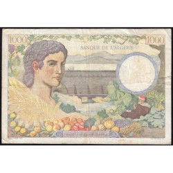 Algérie - Pick 86 - 1'000 francs - Série A.55 - 06/03/1941 - Etat : TTB-