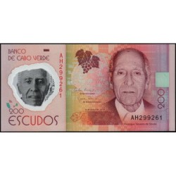 Cap-Vert - Pick 71 - 200 escudos - Série AH - 05/07/2014 - Polymère - Etat : NEUF