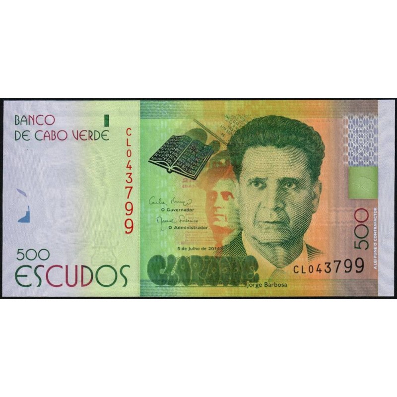 Cap-Vert - Pick 72 - 500 escudos - Série CM - 05/07/2014 - Etat : NEUF