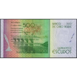 Cap-Vert - Pick 72r (remplac.) - 500 escudos - Série ZC - 05/07/2014 - Etat : NEUF