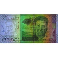 Cap-Vert - Pick 72r (remplac.) - 500 escudos - Série ZC - 05/07/2014 - Etat : NEUF