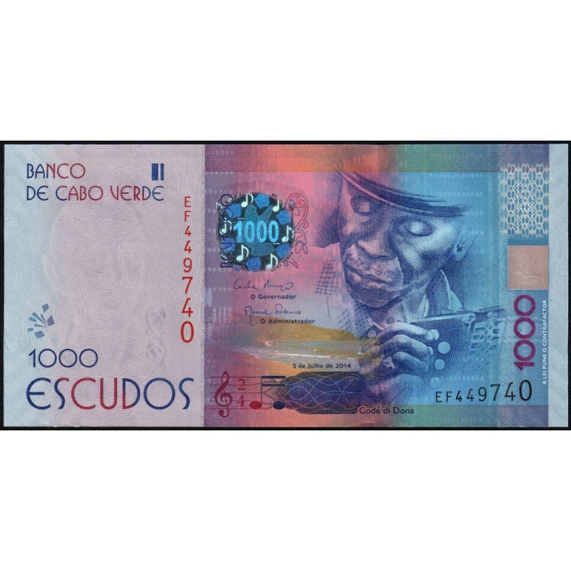 Cap-Vert - Pick 73 - 1'000 escudos - Série EF - 05/07/2014 - Etat : NEUF