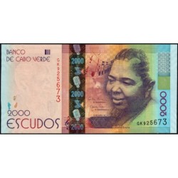 Cap-Vert - Pick 74 - 2'000 escudos - Série GK - 05/07/2014 - Etat : NEUF