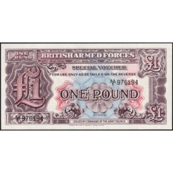 Grande-Bretagne - Billet militaire - Pick M22a - 1 pound - Série AA/5 - 1948 - Etat : NEUF