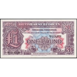 Grande-Bretagne - Billet militaire - Pick M22a - 1 pound - Série AA/9 - 1948 - Etat : NEUF