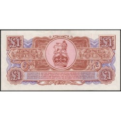 Grande-Bretagne - Billet militaire - Pick M29 - 1 pound - Série E/1 - 1956 - Etat : TTB+