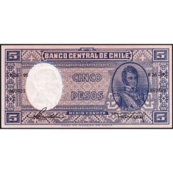 Chili - Pick 119_1 - 5 pesos (1/2 condor) - Série B26-95 - 1958 - Etat : NEUF