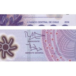 Chili - Pick 162d - 2'000 pesos - Série DJ - 2014 - Polymère - Etat : NEUF