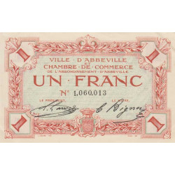Abbeville - Pirot 1-3 - 1 franc - Sans date - Etat : SPL