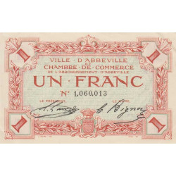 Abbeville - Pirot 1-3 - 1 franc - Sans date - Etat : SPL