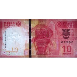 Chine - Macao - Pick 129 - 10 patacas - Série AC - 18/05/2020 - Etat : NEUF