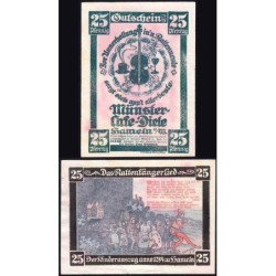 Allemagne - Notgeld - Hameln - 25 pfennig - 1921 - Etat : TTB