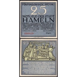 Allemagne - Notgeld - Hameln - 25 pfennig - 01/06/1921 - Etat : NEUF