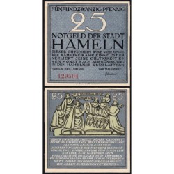 Allemagne - Notgeld - Hameln - 25 pfennig - 01/06/1921 - Etat : SPL