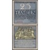 Allemagne - Notgeld - Hameln - 25 pfennig - 01/06/1921 - Etat : SPL