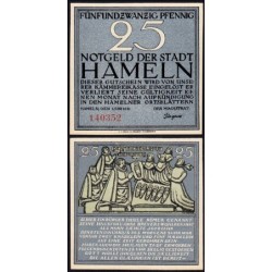 Allemagne - Notgeld - Hameln - 25 pfennig - 01/06/1921 - Etat : NEUF