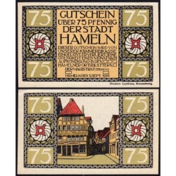 Allemagne - Notgeld - Hameln - 75 pfennig - Type 5 - 01/09/1921 - Etat : SPL