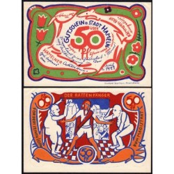 Allemagne - Notgeld - Hameln - 50 pfennig - Type 4 - 01/04/1922 - Etat : SPL