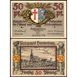 Allemagne - Notgeld - Hammelburg - 50 pfennig - 10/03/1918 (1921) - Etat : pr.NEUF