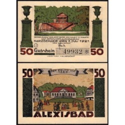 Allemagne - Notgeld - Harzgerode - 50 pfennig - 07/07/1921 - Etat : NEUF