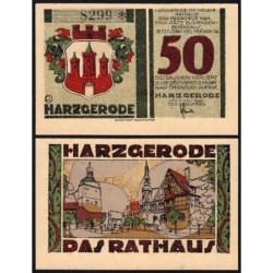 Allemagne - Notgeld - Harzgerode - 50 pfennig - 07/07/1921 - Etat : NEUF