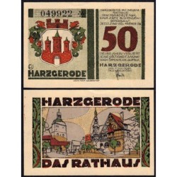 Allemagne - Notgeld - Harzgerode - 50 pfennig - 07/07/1921 - Etat : SPL