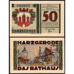 Allemagne - Notgeld - Harzgerode - 50 pfennig - 07/07/1921 - Etat : NEUF