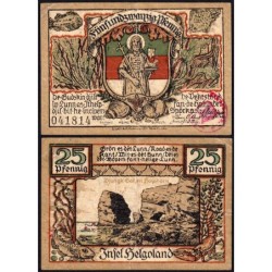 Allemagne - Notgeld - Helgoland - 25 pfennig - Type 3 - 04/1921 - Etat : TB+