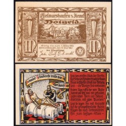 Allemagne - Notgeld - Helmarshausen - 1 mark - 15/05/1921 - Etat : NEUF