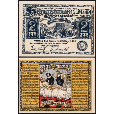 Allemagne - Notgeld - Helmarshausen - 2 mark - 15/05/1921 - Etat : pr.NEUF