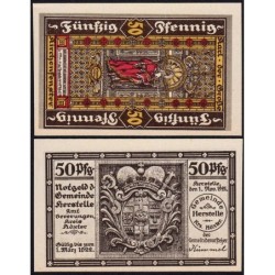 Allemagne - Notgeld - Herstelle - 50 pfennig - 01/11/1921 - Etat : NEUF
