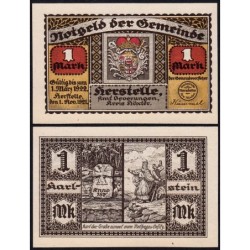 Allemagne - Notgeld - Herstelle - 1 mark - 01/11/1921 - Etat : SPL+