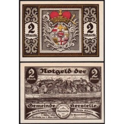 Allemagne - Notgeld - Herstelle - 2 mark - 01/11/1921 - Etat : SPL
