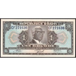 Haïti - Pick 210_2 - 1 gourde - Série CF - 22/11/1973 - Etat : SPL