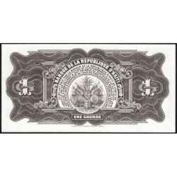 Haïti - Pick 239 - 1 gourde - Série AU - 17/08/1979 (1984) - Etat : NEUF