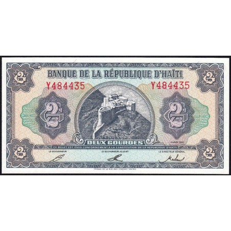 Haïti - Pick 260a_1 - 2 gourdes - Série Y - 1992 - Etat : NEUF