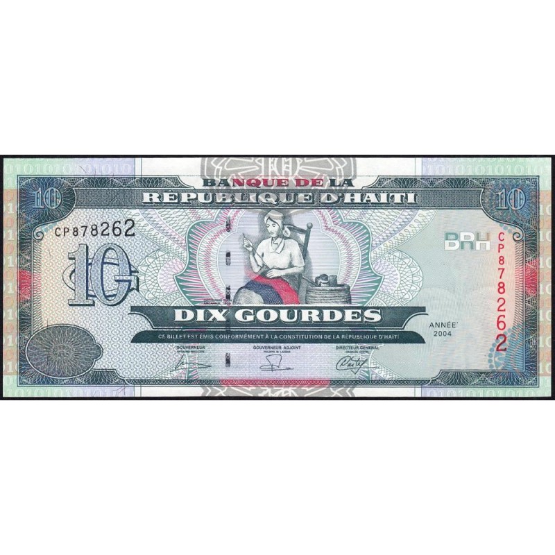 Haïti - Pick 265b - 10 gourdes - Série CP - 2004 - Etat : NEUF