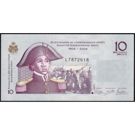 Haïti - Pick 272e - 10 gourdes - Série L - 2012 - Commémoratif - Etat : TTB