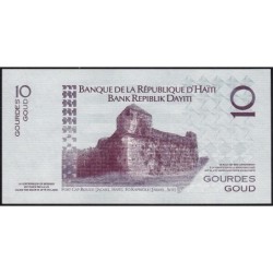 Haïti - Pick 272f - 10 gourdes - Série N - 2014 - Commémoratif - Etat : SPL+