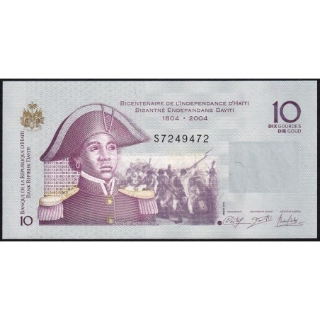 Haïti - Pick 272f - 10 gourdes - Série S - 2014 - Commémoratif - Etat : NEUF