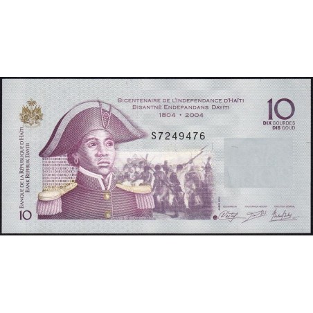 Haïti - Pick 272f - 10 gourdes - Série S - 2014 - Commémoratif - Etat : pr.NEUF