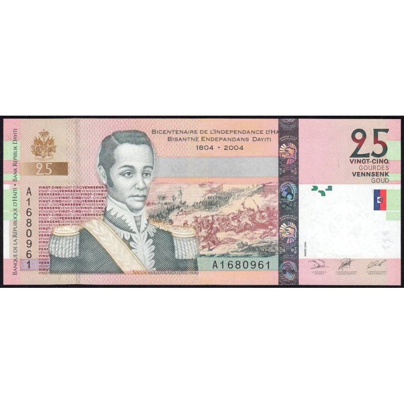Haïti - Pick 273a - 25 gourdes - Série A - 2004 - Commémoratif - Etat : NEUF