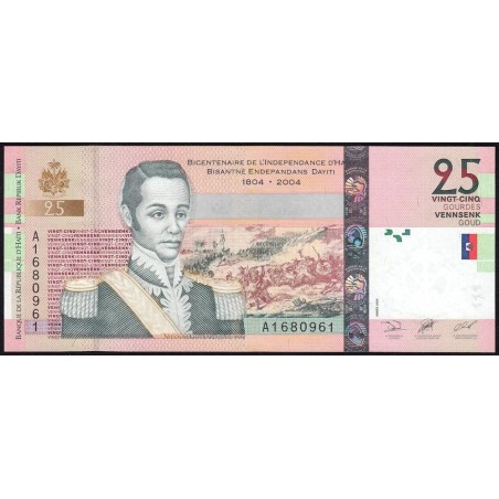 Haïti - Pick 273a - 25 gourdes - Série A - 2004 - Commémoratif - Etat : NEUF